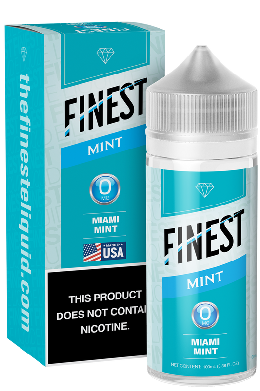 Miami Mint by Finest E-Liquid 100mL (Freebase) with packaging