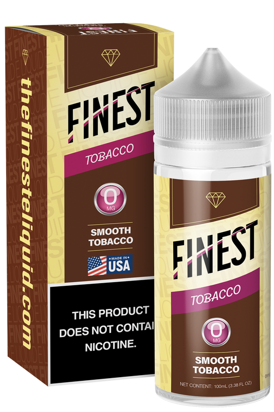 Smooth Tobacco by Finest E-Liquid 100mL (Freebase) with packaging