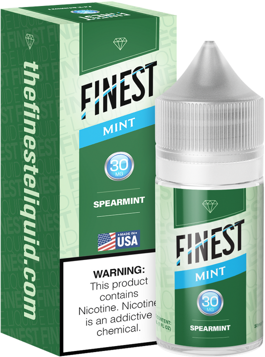 Spearmint by Finest Salt Series E-Liquid 30mL – Salt Nic with packaging