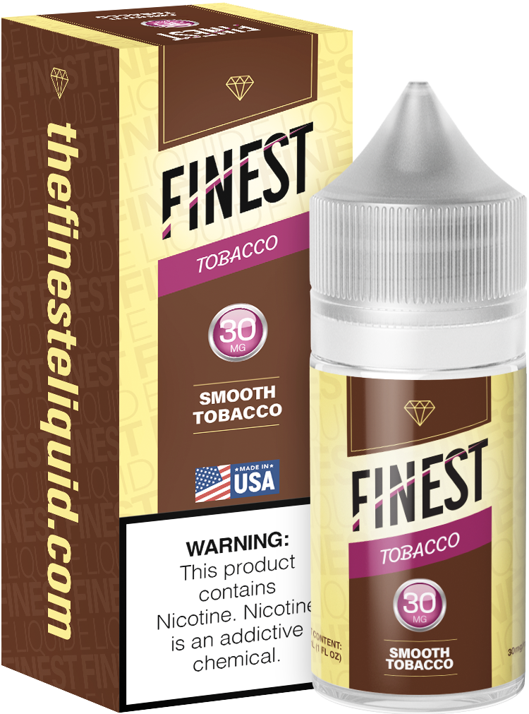 Smooth Tobacco by Finest Salt Series E-Liquid 30mL – Salt Nic with packaging