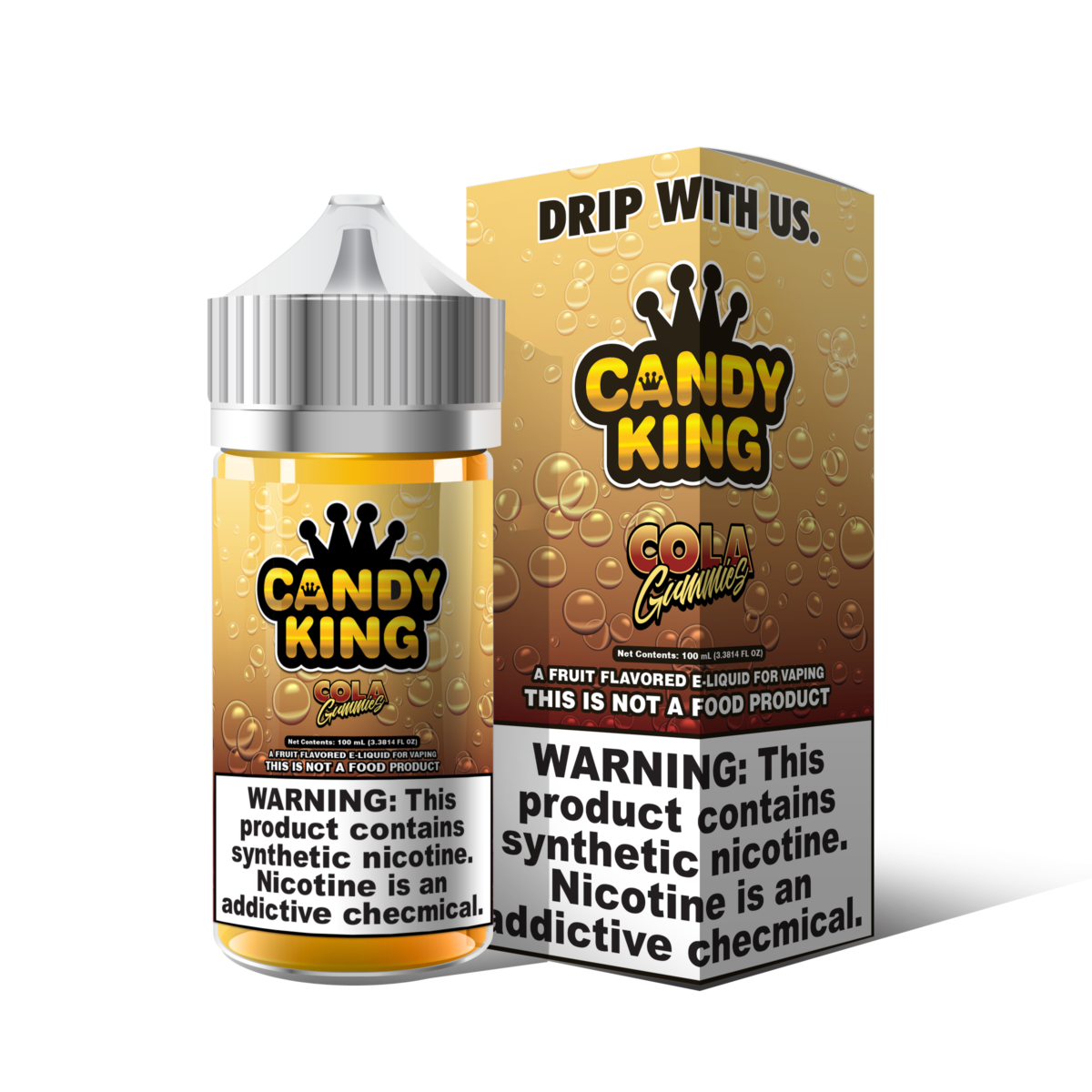 Candy King Series E-Liquid | 100mL | Freebase | Cola Gummies with Packaging