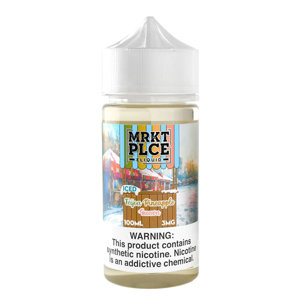 Iced Feijoa Pineapple Guava by MRKT PLCE Series E-Liquid 100mL (Freebase) bottle