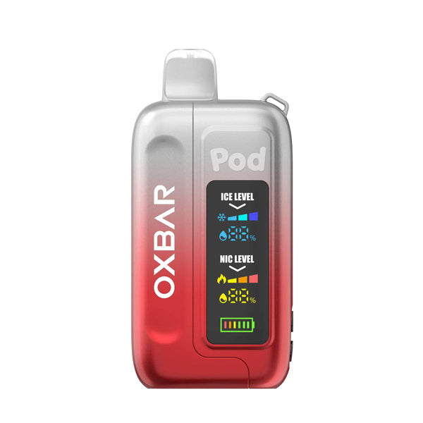 Oxbar Ice-Nic Control Pod Juice Edition Disposable | 35000 Puffs | 14mL | 50mg | Clear Ruby Red
