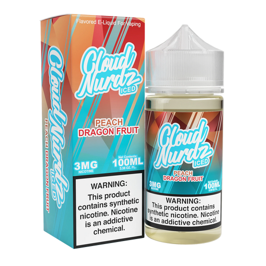 Peach Dragonfruit Iced by Cloud Nurdz TFN | | 100mL with packaging