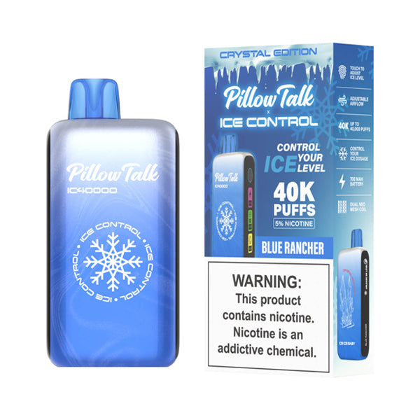 Pillow Talk IC40000 Disposable | 40000 Puffs | 20mL | 50mg | Blue Rancher with packaging