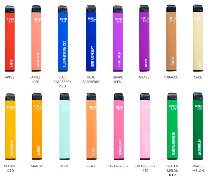 HelixBar Disposable Device - 600 Puffs Group Photo