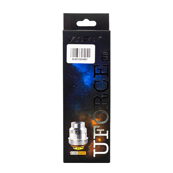 VooPoo UFORCE Replacement Coils (Pack of 5) U8 0.15ohm Packaging