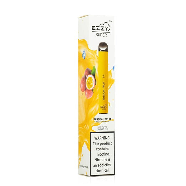 EZZY Super Disposable Device | 800 Puffs | 3.2mL passion fruit packaging