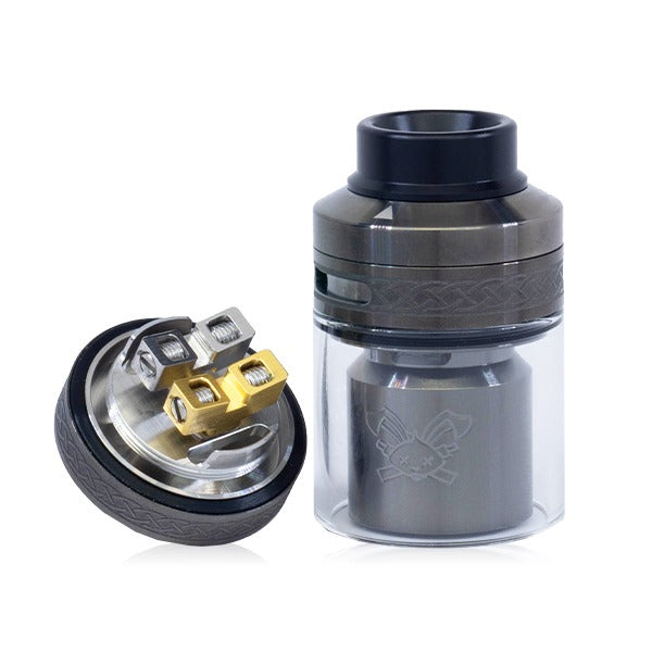 Hellvape Dead Rabbit V2 RTA silver build deck