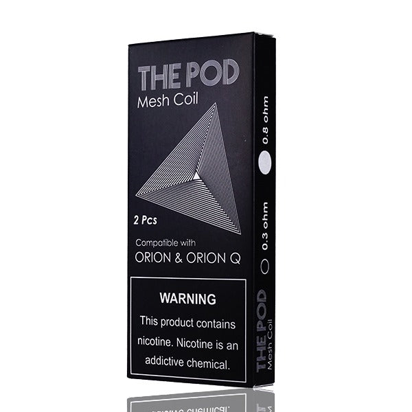 IQS The Pod Mesh Orion Pods (2-Pack) 0.8ohm with Packaging