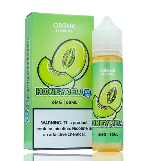Honeydew Ice by ORGNX Series E-Liquid 60mL (Freebase) with packaging