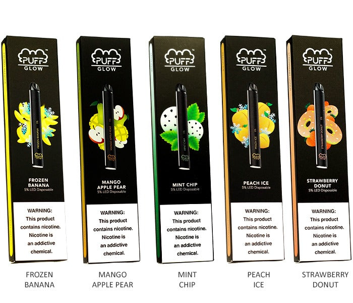 Puff GLOW Disposable E-Cig Group Photo
