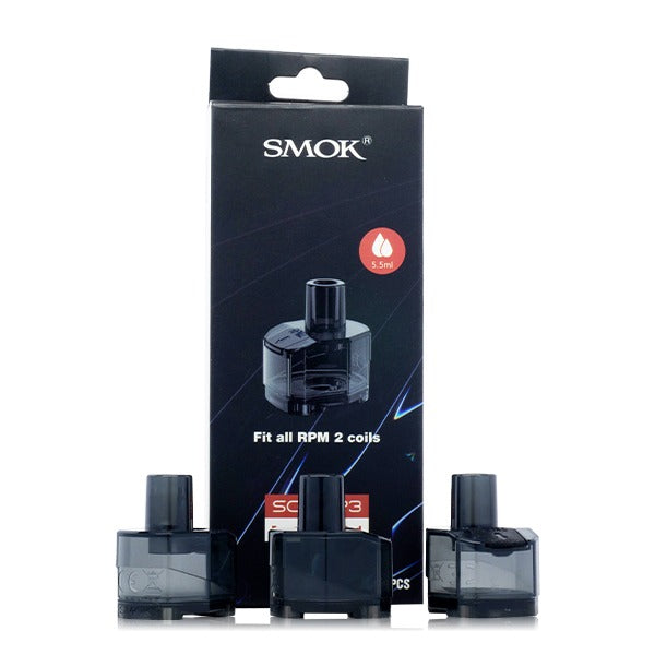 SMOK SCAR P3 Replacement Pods (3-Pack) rpm2 with packaging