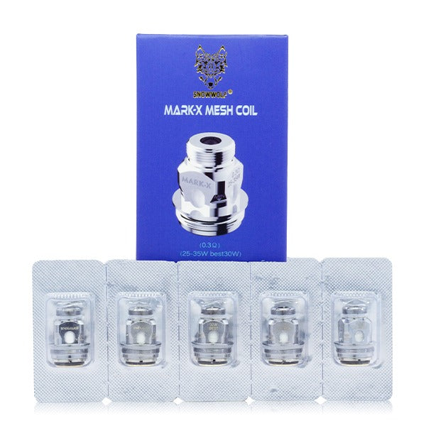 SnowWolf Mark Tank Coils (5-Pack) 0.3ohm with packaging