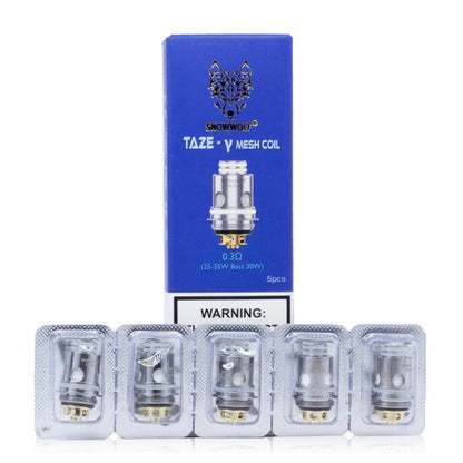 SnowWolf Taze Coils (5-Pack) Gamma Y Mesh Coils 0.3ohm with Packaging