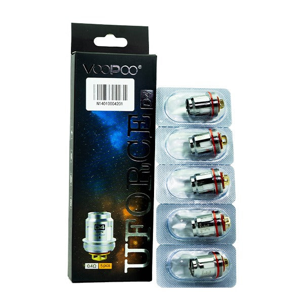 VooPoo UFORCE Replacement Coils (Pack of 5) D4 0 4ohm Quad Coil