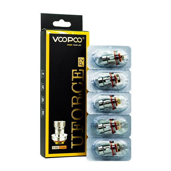 VooPoo UFORCE Replacement Coils (Pack of 5) P2 0 6 Single Mesh