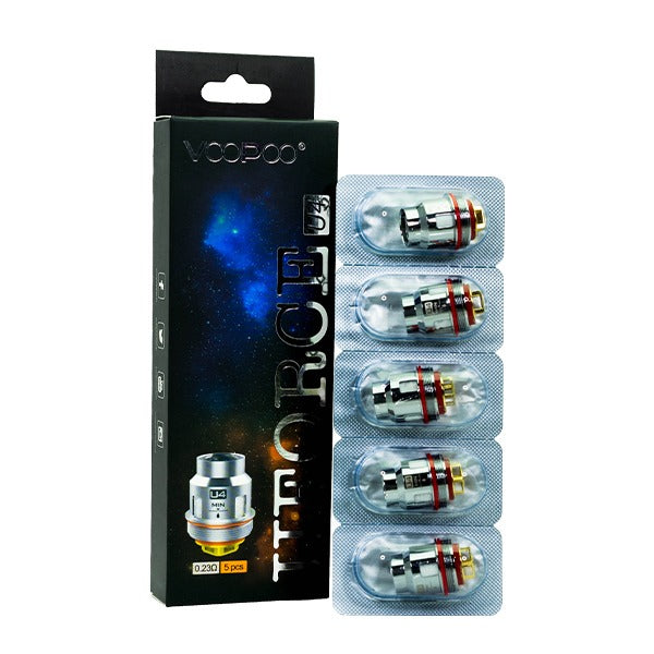 VooPoo UFORCE Replacement Coils (Pack of 5) U4 0 23ohm Dual Coil