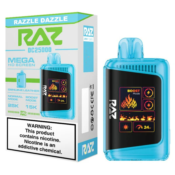 RAZ DC25000 Disposable 25000 Puffs 16mL 50mg | Razzle Dazzle with packaging