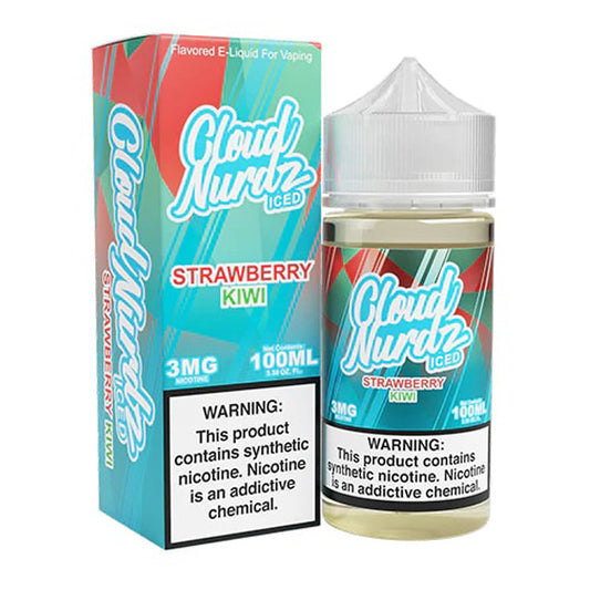 Strawberry Kiwi Iced by Cloud Nurdz TFN | 100mL with packaging