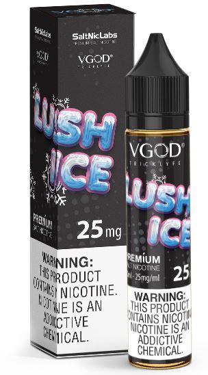 Lush Ice by VGOD Salt Series E-Liquid 30mL (Salt Nic) with packaging