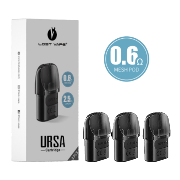 Lost Vape Ursa Replacement Pods | 0.6 ohm Mesh Pod