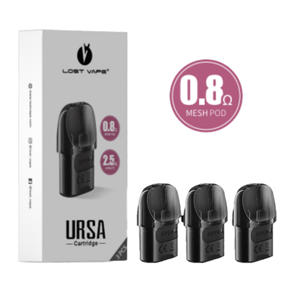 Lost Vape Ursa Replacement Pods | 0.8 ohm Mesh Pod
