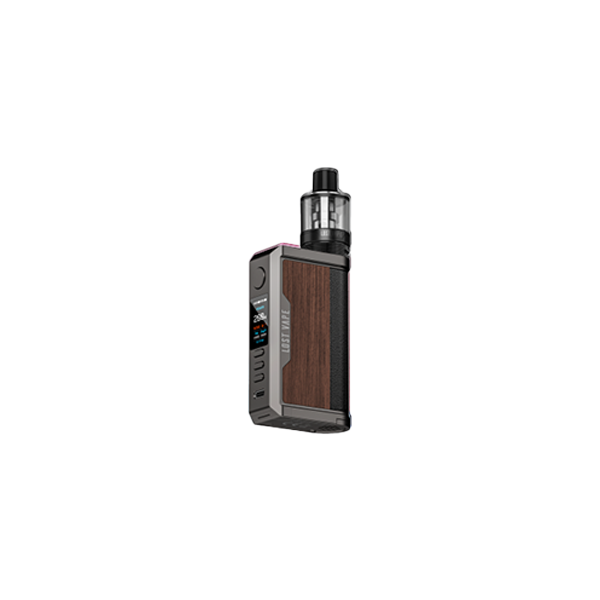 Lost Vape Centaurus Quest 200W Kit - UB Max Pod Tank Ver Gunmetal Walnut Wood