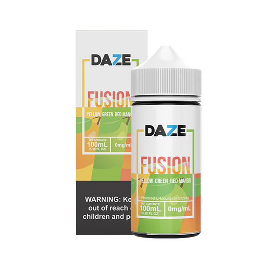 Yellow Green Red Mango by 7Daze Fusion 100mL with pacakging