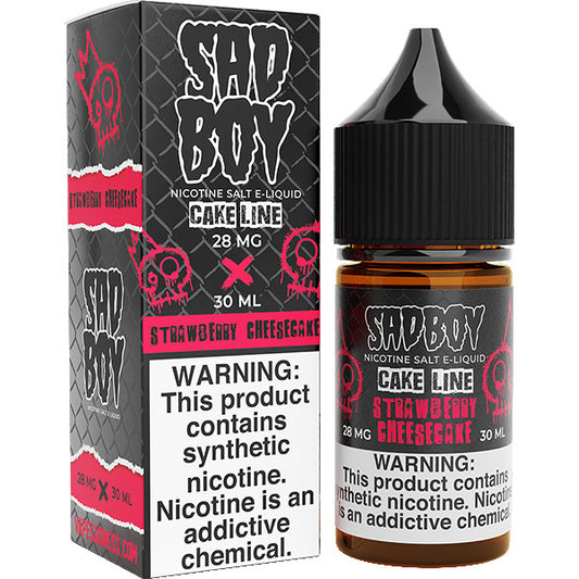 Strawberry Cheesecake by Sadboy Salts 30ml with packaging