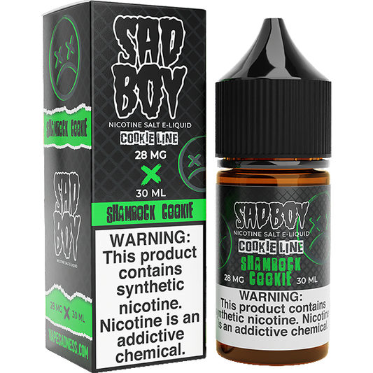 Shamrock Cookie by Sadboy Salts 30ml with packaging