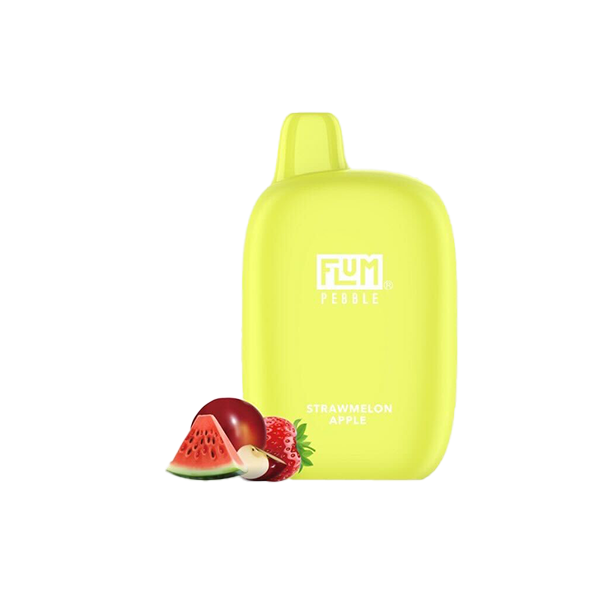 Flum Pebble Disposable | 6000 Puffs | 14mL | Strawmelon Apple