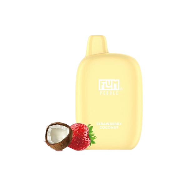 Flum Pebble Disposable | 6000 Puffs | 14mL | Strawberry Coconut