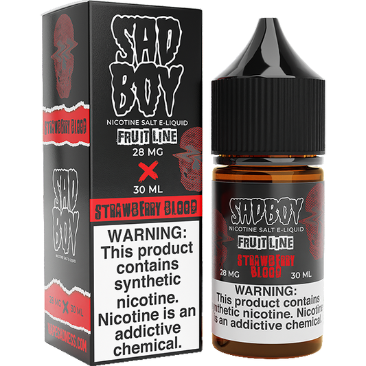 Strawberry Blood | Sadboy Salts | 30ml | 28mg | Bottle with Packaging