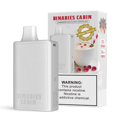 HorizonTech - Binaries Cabin Disposable | 10,000 puffs | 20mL cranberry white hot chocolate with packaging