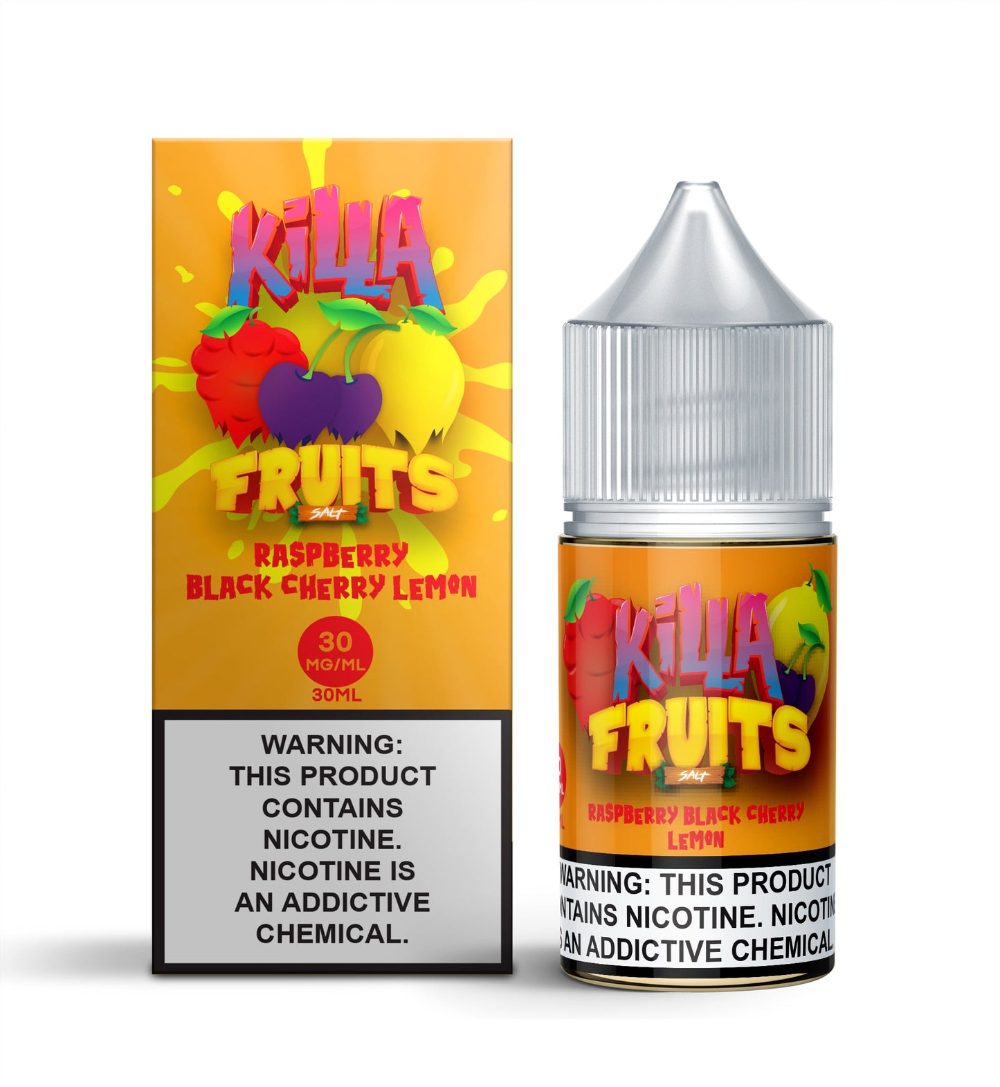 Raspberry Black Cherry Lemon by Killa Fruits Salts Series 30mL with packaging