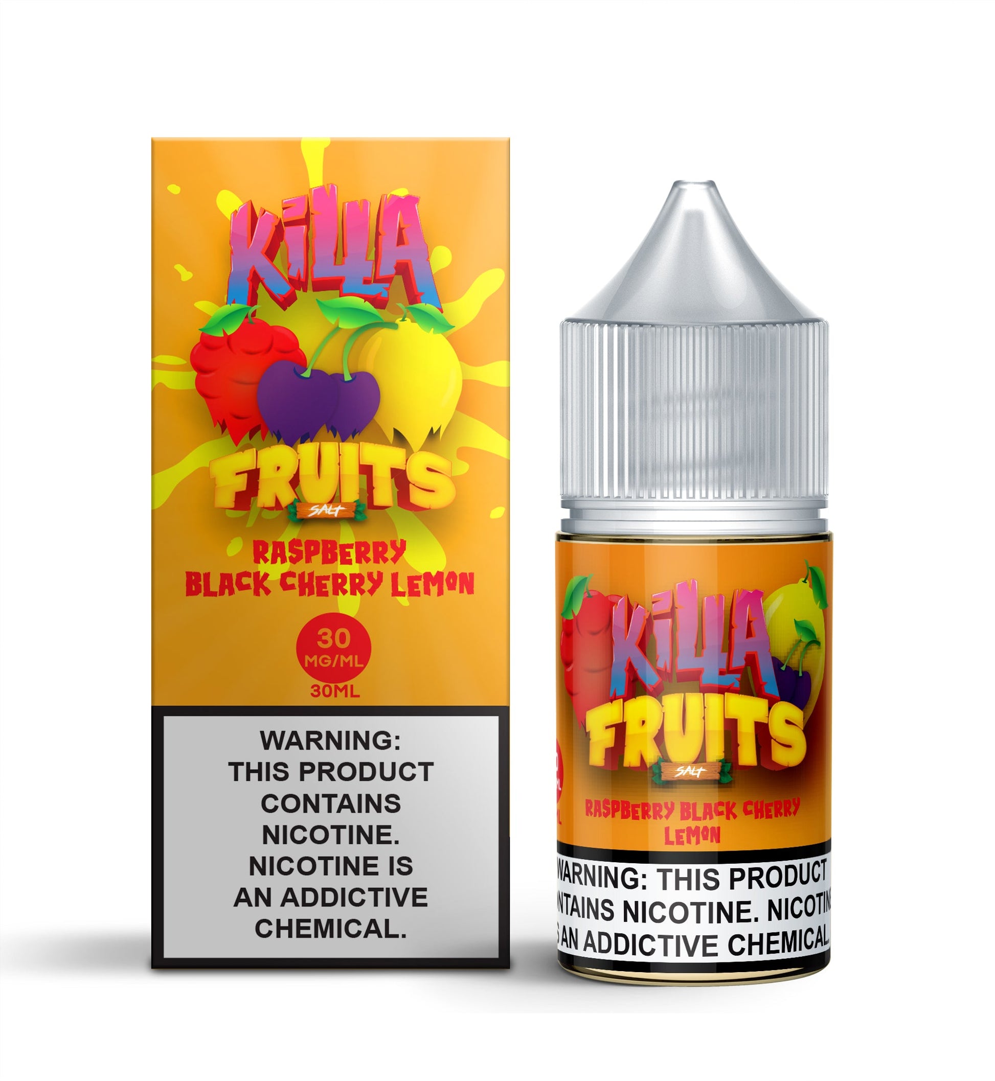 Raspberry Black Cherry Lemon by Killa Fruits Salts Series 30mL with packaging