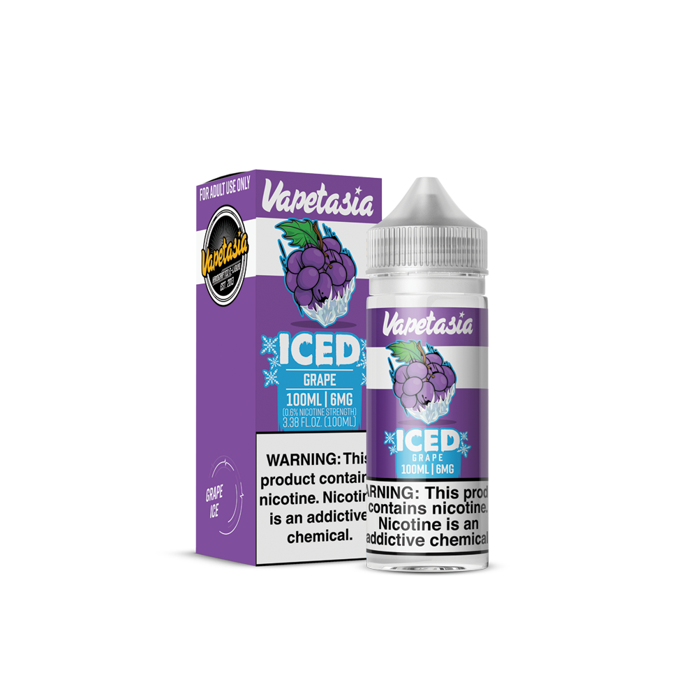 Killer Fruits Iced Grape by Vapetasia TFN Series 100mL with packaging