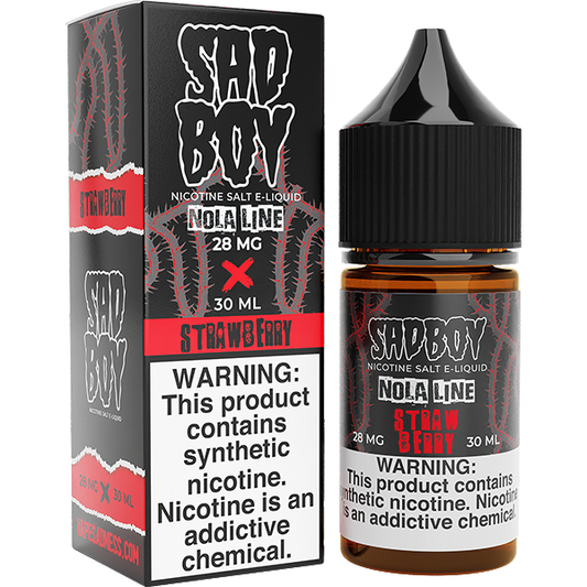 Nola Strawberry by Sadboy Salts 30ml with Packaging