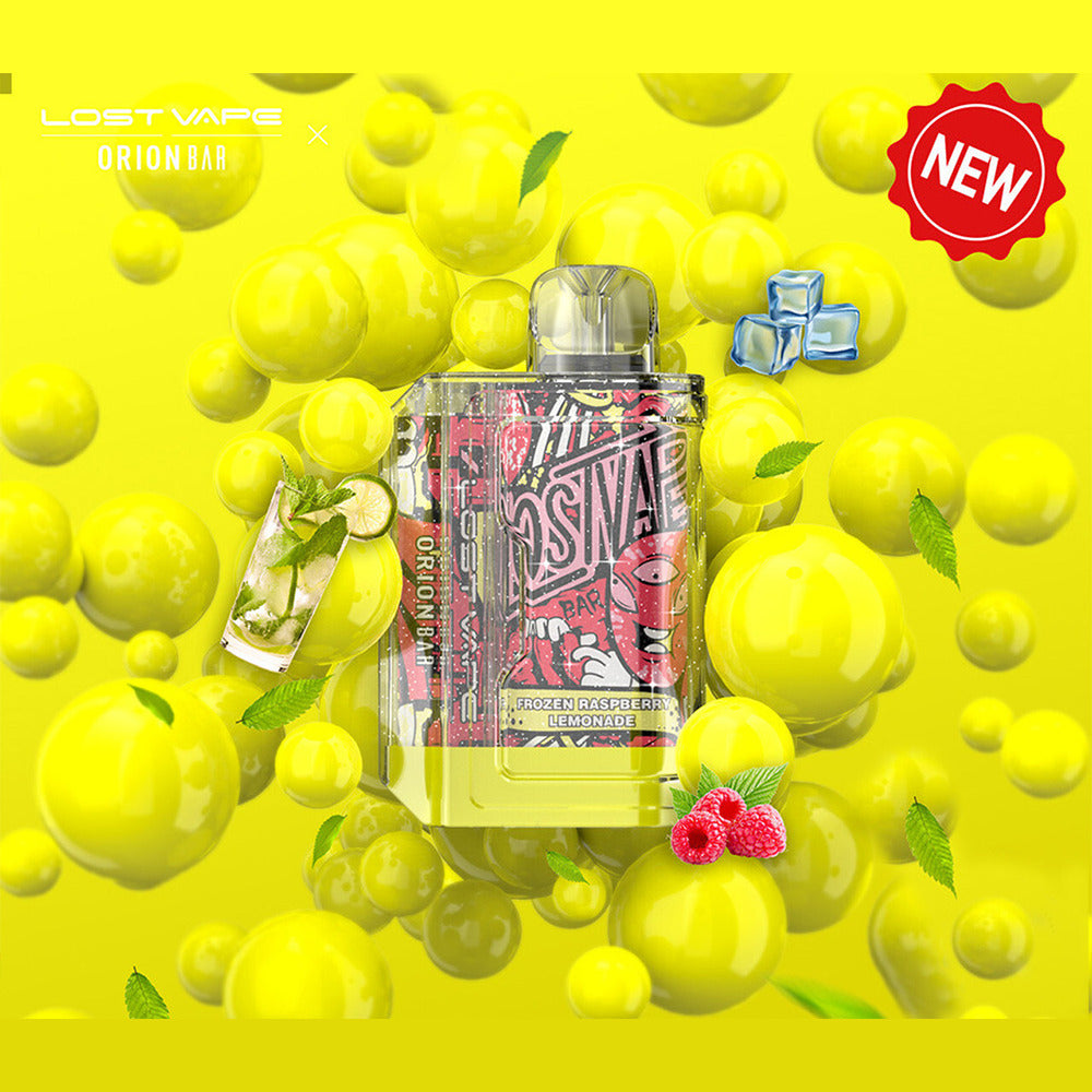Orion Bar Disposable | 7500 Puff | 18mL | 50mg Sparkling Edition Frozen Raspberry Lemonade