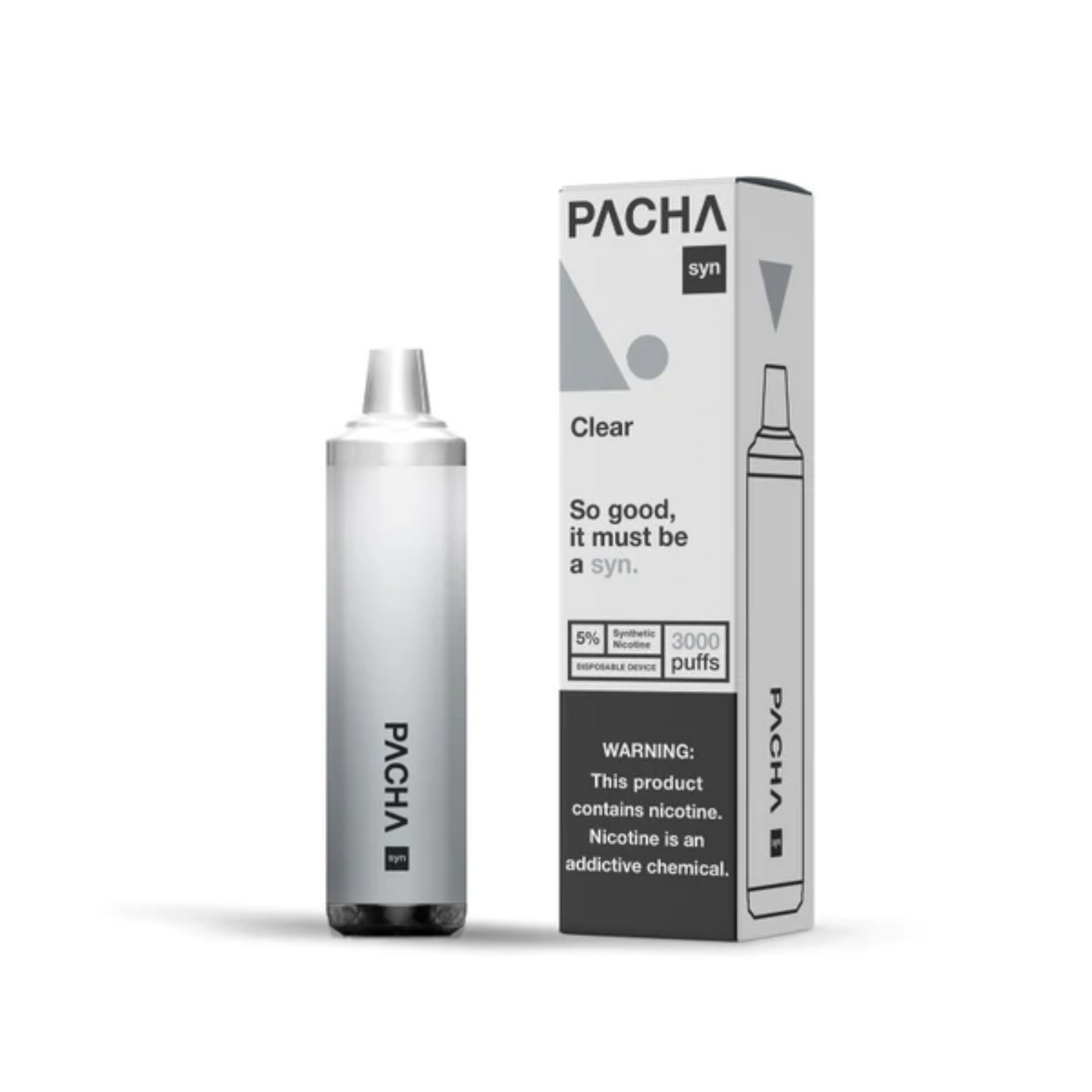 Pachamama Syn Disposable | 3000 Puffs | 8mL clear with packaging