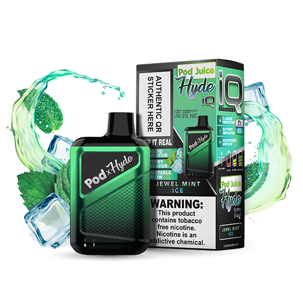 Pod Juice - Hyde IQ Disposable | 5000 Puffs | 8mL Jewel Mint Ice