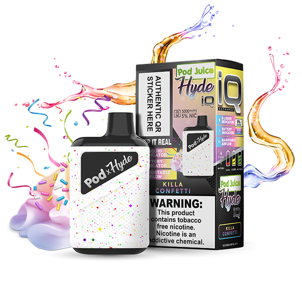 Pod Juice - Hyde IQ Disposable | 5000 Puffs | 8mL Killa Confetti