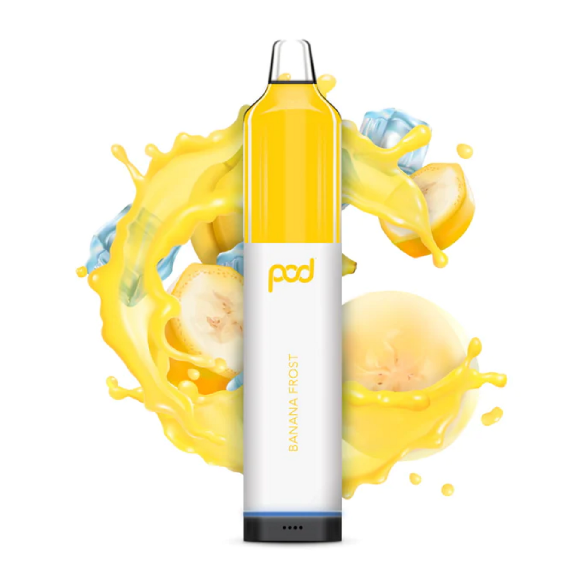 Pod Mesh 5500 Disposable | 5500 Puffs | 12mL Banana Frost