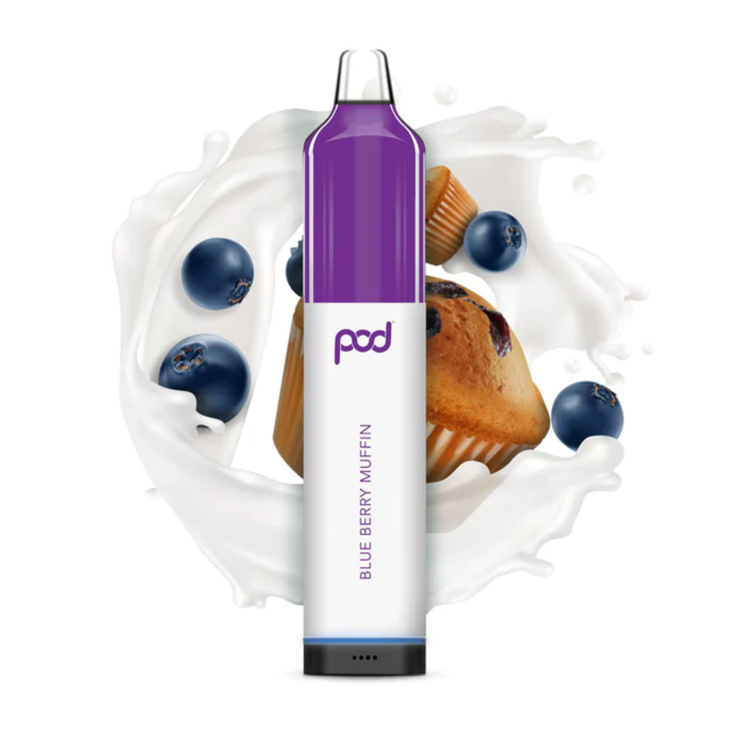 Pod Mesh 5500 Disposable | 5500 Puffs | 12mL Blueberry Muffin