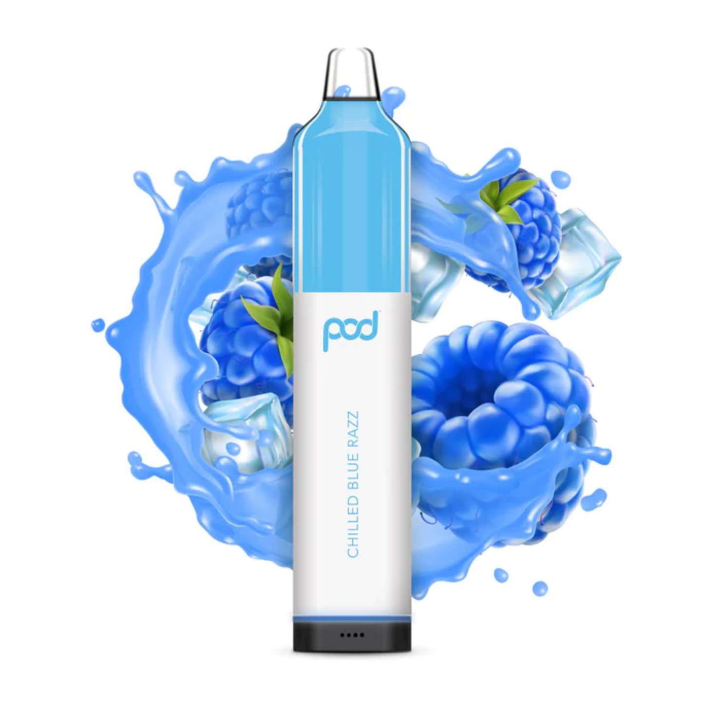 Pod Mesh 5500 Disposable | 5500 Puffs | 12mL Chilled Blue Razz