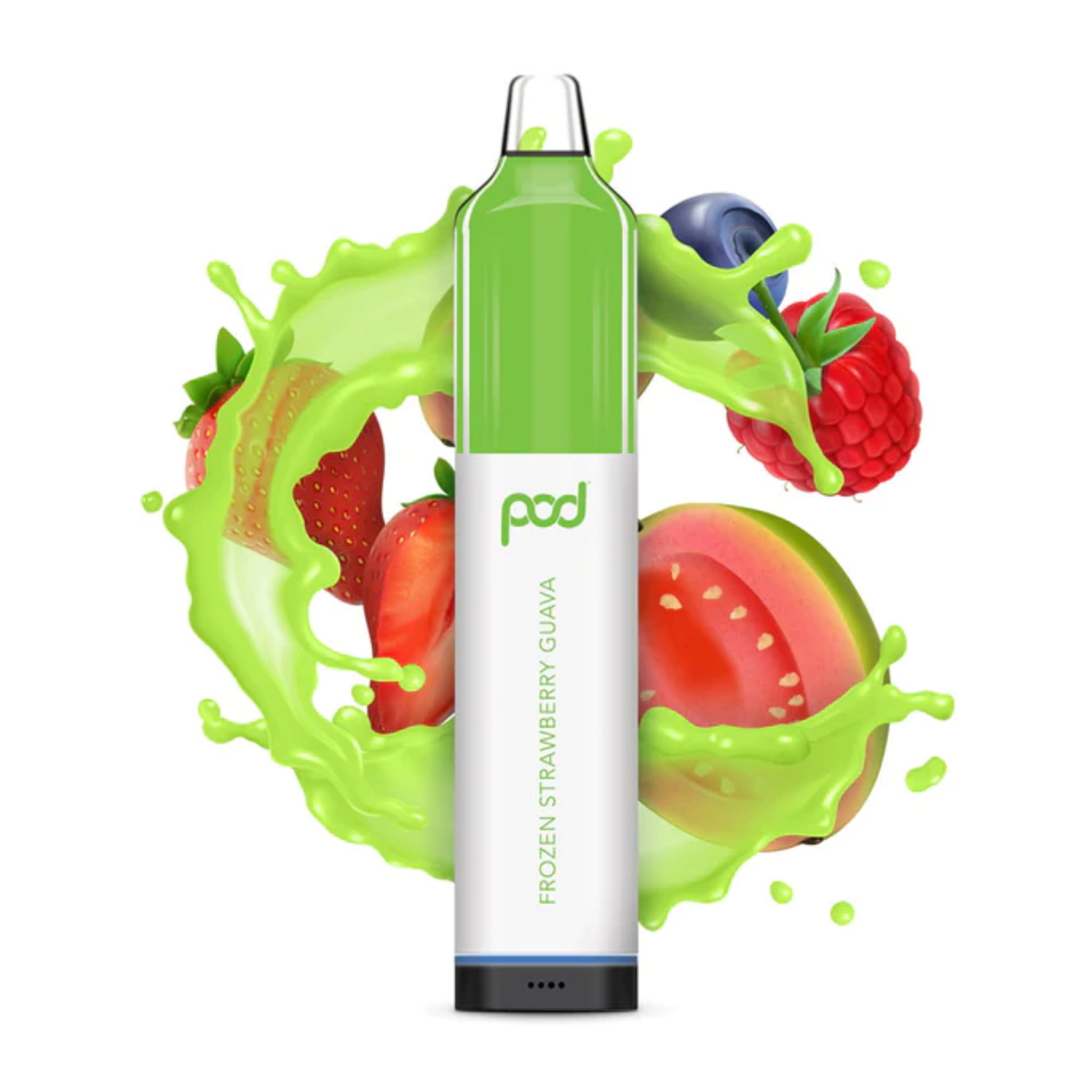 Pod Mesh 5500 Disposable | 5500 Puffs | 12mL Frozen Strawberry Guava