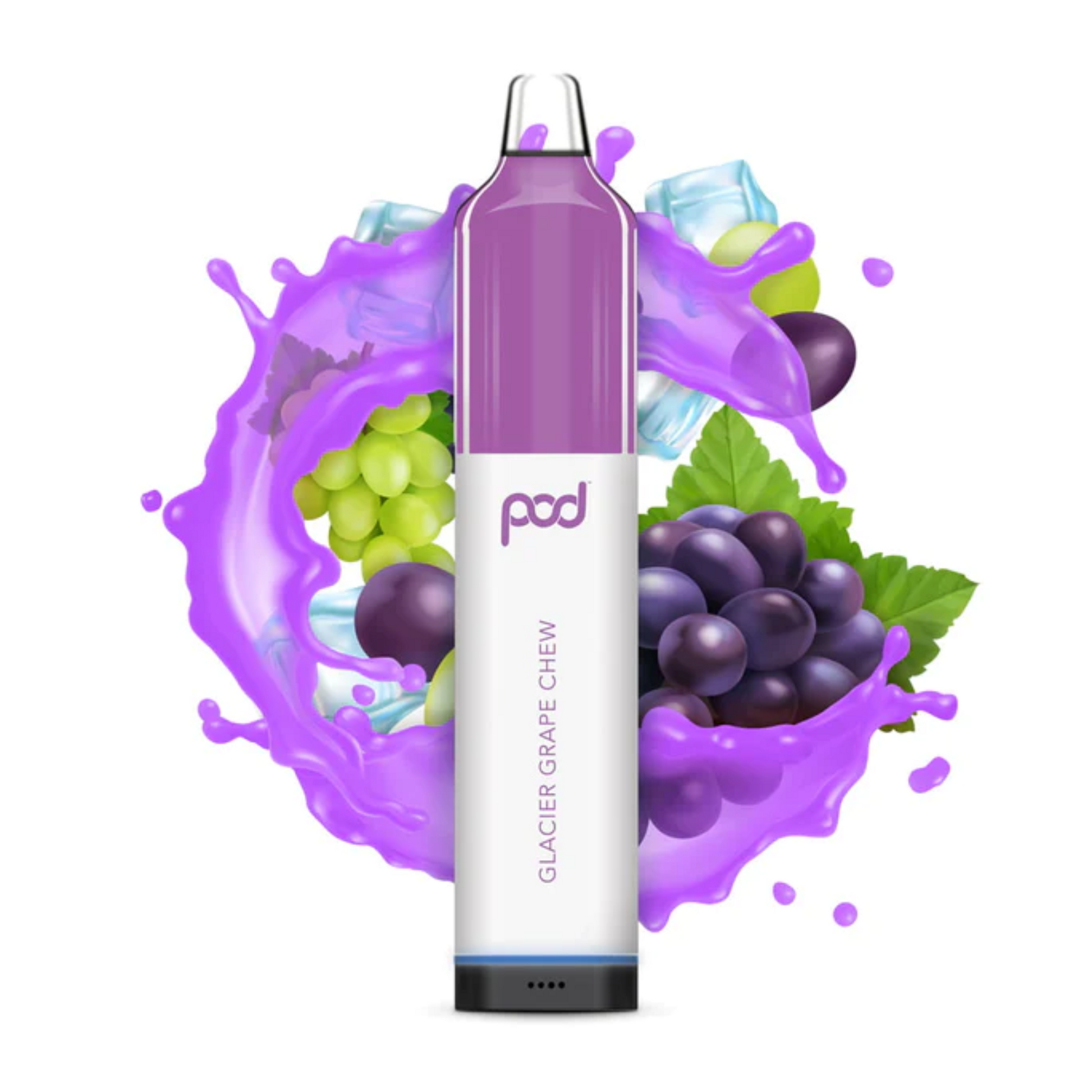 Pod Mesh 5500 Disposable | 5500 Puffs | 12mL Glacier Grape Chew