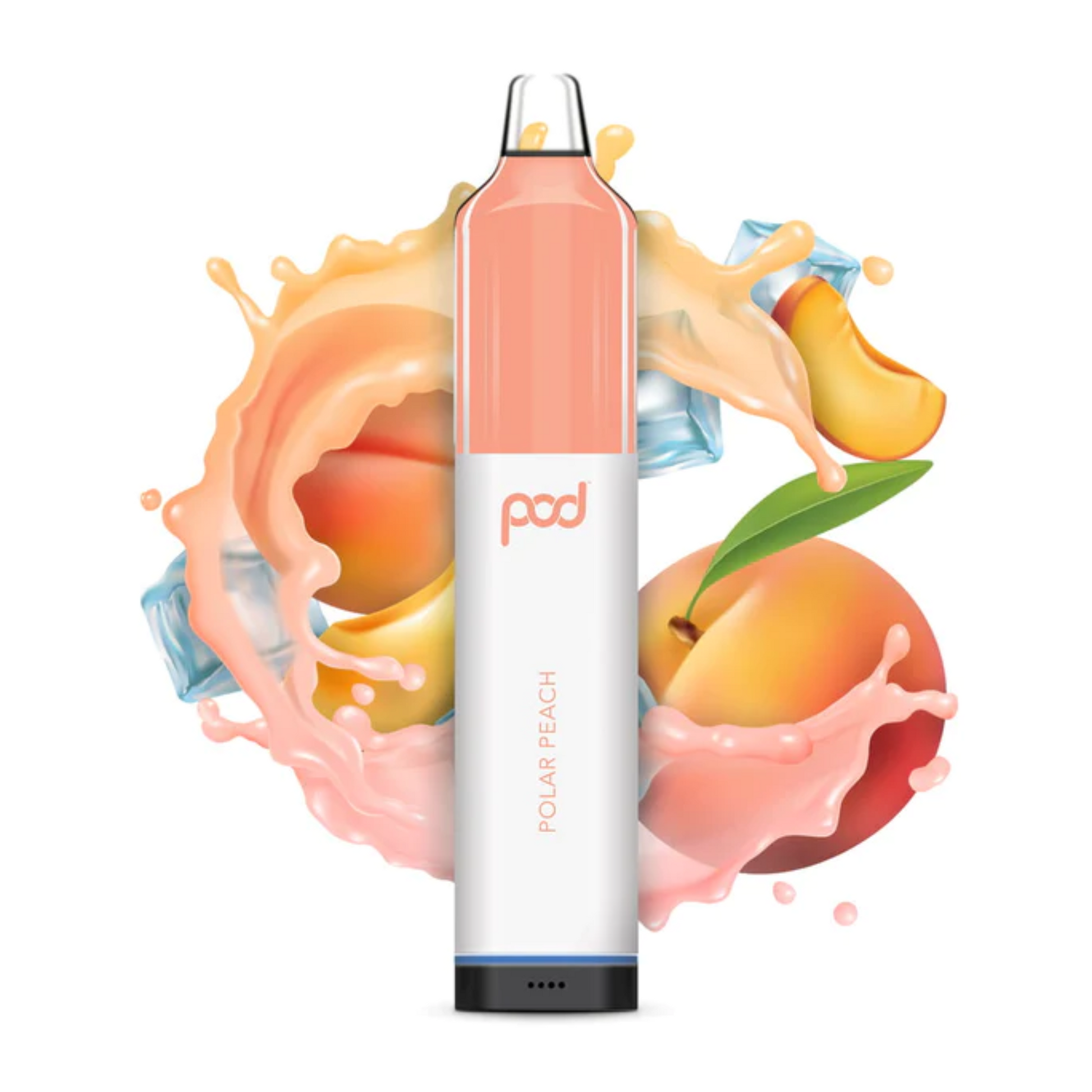 Pod Mesh 5500 Disposable | 5500 Puffs | 12mL Polar Peach