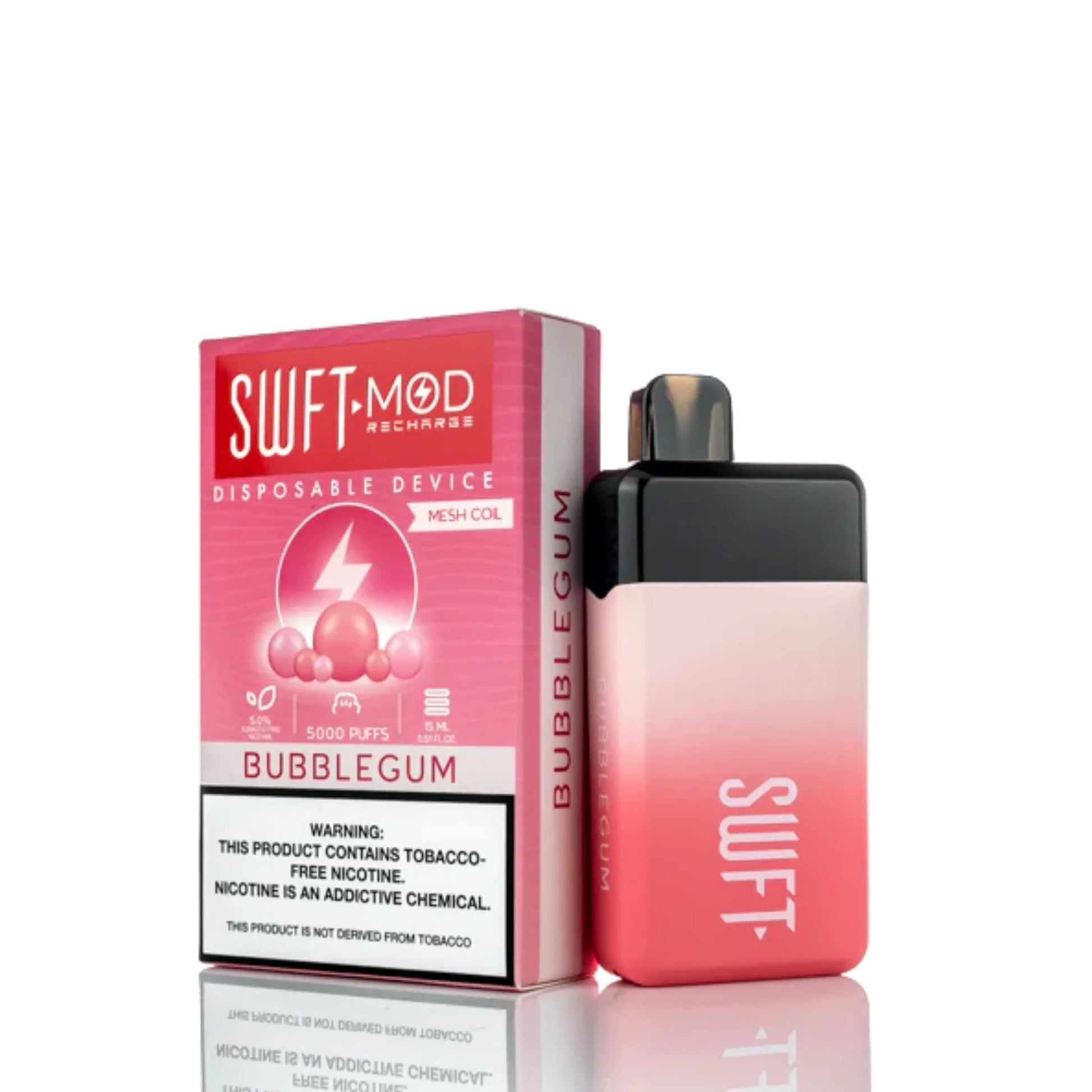 SWFT Mod Disposable | 5000 Puffs | 15mL | 50mg | Bubble Gum with packaging